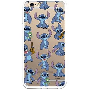 Lilo & Stitch Stitch Stitch beschermhoes voor iPhone 6 Plus - 6S Plus, transparant, ter bescherming van je mobiele telefoon, flexibele siliconen hoes met officiële Disney-licentie