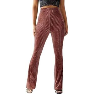 yk8fass Hoge Taille Bell Bottoms es-4660, Bruin, 5