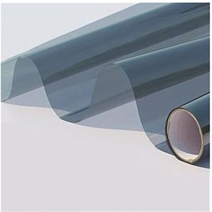 Eenrichtingsraamfolie privacy elegante grijze kleur zonnefilm statische raamfolie zelf-adhensive anti-UV-verwarming isolatiefilm (kleur: 65 cm x 200 cm)