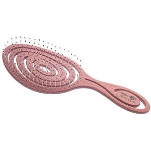 Head Jog 08 Paddle Brush Flexibele zachte pin borstelharen, ontwarren nat of droog haar. Zachte borstelhaarborstel. Ontwarren borstels voor steil, krullend en golvend haar. (Blossom)