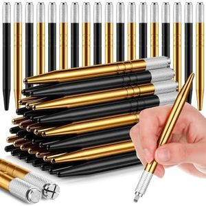 Trisoye 50 Count Microblading Pennen Handleiding Wenkbrauw Potloden Microblading Levert Aluminium Microblading Handgereedschap voor Cosmetica B