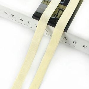 10 meter 11 mm nylon elastische band dubbellaagse rand opvouwbare beha riem voor ondergoed schouderriem DIY naaien accessoires-EB217-Beige-11mm-10meter