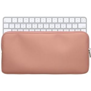 kwmobile toetsenbord hoes compatibel met Apple Magic Keyboard hoesje - Nylon keyboard beschermhoes - Keyboards cover in pastelkleurige perzik