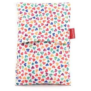 Warmtekussen en zaden voor verwarming in de magnetron. Met oranjebloesem, lavendel of Agatha rozemarijn (lavendel, L (28 x 26 x 2 CM))