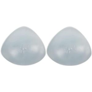 HomeJoySet Zelfklevende, Transparante Siliconen Driehoekige Borstprothesen For Crossdresser En Transgender Mastectomie - 1 Paar (900 G, Transparant)(T_700g/pair)
