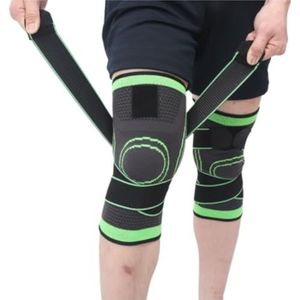 Knieondersteuning, Een Paar Warme Kniebeschermers Ademende Beschermende Elastische Kniebeschermers Geschikt For Buitensporten Kniebandages(Grün,S)