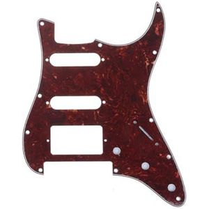 Musiclily Pro 11 Schroefgaten Moderne stijl HSS Strat Gitaar Slagplaat voor Fender American/Mexican Stratocaster Floyd Rose Brug Knippen, 4-laags Vintage Tortoise