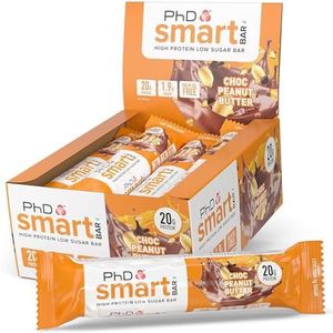 PhD Nutrition Smart Bar Protein Eiwitreep Chocolade & Pindakaas 12x64g, 31% proteïne, 12 Bars