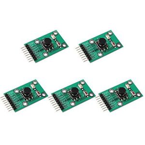 HALJIA 5 Stks Vijf Richting Navigatie Knop Module DIY Elektronische PCB Board voor MCU AVR Game 5D Rocker Joystick Onafhankelijke Toetsenbord Schakelaar Knop Enkele Chip Compatibel met Arduino Module