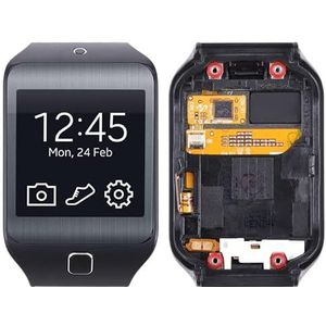 Smartwatch vervangende onderdelen LCD -scherm voor Samsung Gear 2 Neo R381 Digitizer Volledige montage met frame Smartwatch vervangende onderdelen