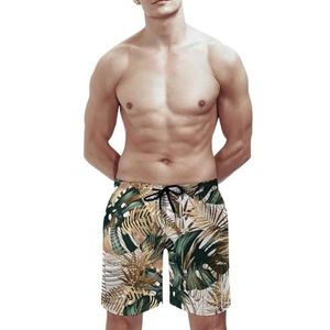 SANYJRV Heren Hawaii Casual Shorts, Licht Zacht Strand Korte Broek, Outdoor Running Sport Trunks met Pocket, Kleur 5, 3XL