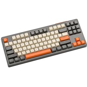 ATTACK SHARK X FREEWOLF M87 80% draadloos gamingtoetsenbord, 87 toetsen, TKL led, oplaadbaar, mechanisch gevoel, PBT-toetsenbord voor Mac/Win, Bluetooth 5.0/2,4 Ghz Dual Mode voor