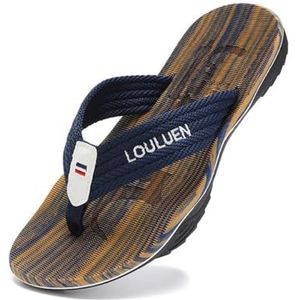 Dia's, Heren zomer slippers ademend strand sandalen lichtgewicht outdoor slippers,voor dames en heren(Darkblue,44 EU)