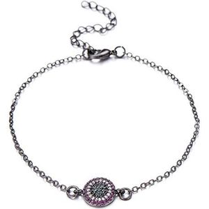 Prachtige Boze Oog Bedelarmband Multi Zirconia Chain Link Armband Voor Vrouwen Dames Mode-sieraden Verjaardagscadeau