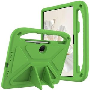 Kindvriendelijke EVA-hoes geschikt for Huawei Honor Pad 9 12.1"" HEY2-W09/W19 Ingebouwde standaard Schokbestendig Beschermt(Green)