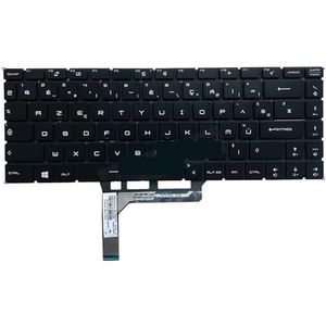 UI Frans AZERTY RGB verlicht toetsenbord voor MSI GS65 GS65VR WP65 WS65 PS63 GF63 MS-16Q1 16Q5 NSK-FDBBN Engels notebook(French RGB backlit)