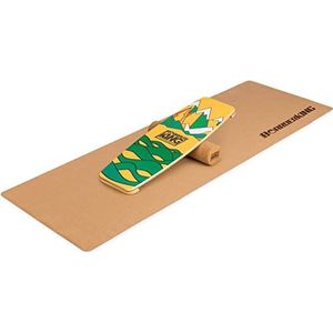 BoarderKING Indoorboard LIMITED EDITION Skateboard Surfboard Trickboard Balanceboard Balance Board (bergen, 140 mm (plastic rol))