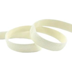 5 10 Yard 3/8"" 10mm Effen Glanzende Niet-Omvouwbare Elastische Spandex Satijnen Band Tape Hoofdband BH-band Jurk Naaiwerk Rand-Antiek Wit-10 Yards