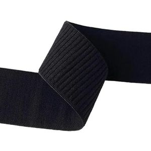 5Yards Wit Zwart Nylon Elastische Band Voor Kleding BH Materiaal Accessoires DIY Handgemaakte Ambachtelijke Naaibenodigdheden-Zwart-2.5cm