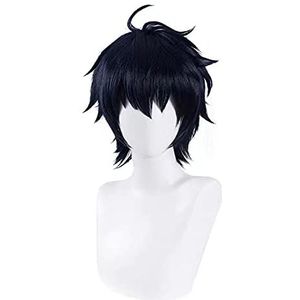 Yuichiro Hyakuya Cosplay Seraph of the End Cosplay Heren Zwarte Pruik Cosplay Hittebestendige Synthetische Pruiken Anime Cosplay Pruiken