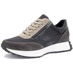 PieSanto - 245729 suède sneakers voor dames, Taupe 37088, 33 EU