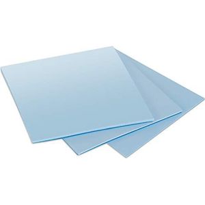 Poppstar 3x Thermische Pad 50x50 mm met 6 W/mk Thermische Geleidbaarheid (3 Diktes: 0,5mm / 1mm / 1,5mm) Kleur Blauw