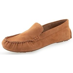 Aerosoles Dames Coby platte slipper, Lichtbruin suède, 41.5 EU