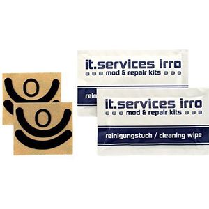 IT-Services Irro 2 x sets Glides/muisglijders/muisvoeten geschikt voor Logitech G403 Prodigy / G603 / G703, incl. 2 reinigingspads