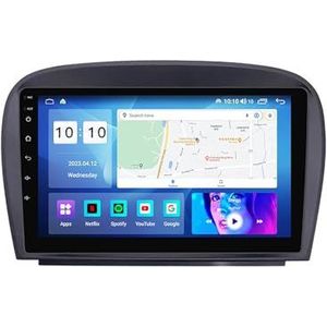 Android 12 Autoradio 9 Inch Touchscreen Voor Benz SL R230 Met Draadloze CarPlay Android Auto GPS Navigatie Bluetooth DAB WiFi 4G SWC Mirror Link (Size : M100S - 4 Core 1+16G WIFI)