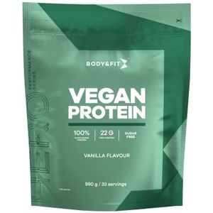 Body & Fit Vegan Protein - Erwten Proteine - Vegan Eiwit (Smooth Vanilla, 990 gram)