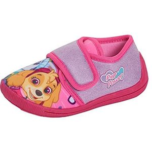 Paw Patrol Meisjes Slippers Kids Skye Everest Gemakkelijk Bevestigen Antislip Kwekerij Huis Indoor Schoenen, Roze Lila, 9 UK Child