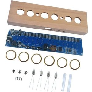 Uitgebreide Glow Tube Klok Elektronische Kits Met Shell Licht Koperen Ringen En Printplaat Voor Iedereen Digitale LED Klok Elektronische