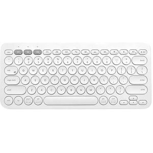 QPSJXN Draadloos Bluetooth-toetsenbord voor tablets en iPads, compatibel met desktop, K380 (wit 9163)