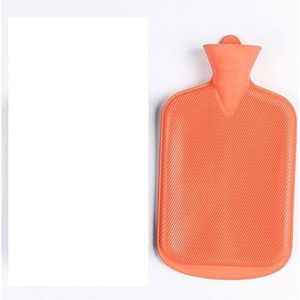 DieffematicRSD Warmwaterkruik 1 Pcs 2000 ML Draagbare Warmwaterkruik Kleur Dik Water Hot Accessoire Water Willekeurige Zakken Hot Bottle Rubber Kleur Huis (Color : Orange)