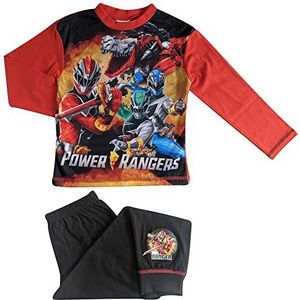 Power Rangers Jongens Pyjama - Lange Mouw - 4-10 Jaar - 9-10 Jaar Zwart/Rood, Rood en Zwart, 9-10 jaar