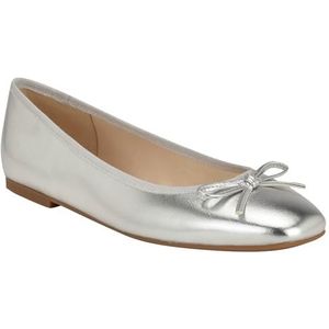 Nine West Dames Tootsy Ballet Flat, Zilver 040, 9 UK, Zilver 040, 42 EU