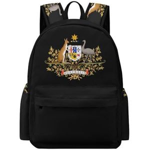 Coat Arms of Australia Mini Rugzak Leuke Schoudertas Kleine Laptop Tas Reizen Dagrugzak voor Mannen Vrouwen