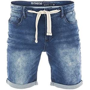 riverso heren jeans shorts RIVPaul korte broek zomer bermuda stretch short sweatbroek katoen grijs blauw donkerblauw w30 - w42