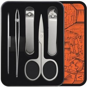 KONOVO Nagelknipperset, 5-delige nagelknipperset, roestvrij staal, manicureset, reisset voor nagelverzorging, nagelknipper voor mannen, voetnagelknippers, nagelknipper voor vrouwen