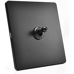 Wandschakelaar, bedieningsschakelaar Wandschakelaar 86 Wandcontactdoos Paneelschakelaar 2-weg Middenschakelaar 110-250V(1 Gang)