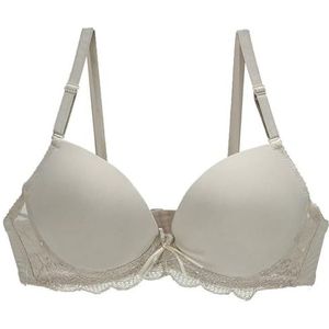 Sexy Push Up BH BCDE Cup Brassiere Verstelbare Plunge Ondergoed Voor Vrouwen Vrouwelijke Plus Size Lingerie, kaki, D