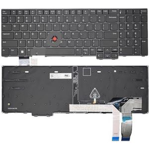 Russisch laptoptoetsenbord voor Thinkpad P 16S Gen1 P16S met achtergrondverlichting(US P16V Gen1 Black)