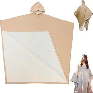 2025 Arcane Hoodie, Dekenmantel, Kalmerende mantel Hoodie, Hoodiemantel Deken, Oversized Sweatshirt met lange mouwen, Unisex(Apricot)