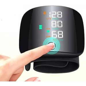 FiTspi - Bloeddrukmeter - Draagbaar - Groot LCD-display - Verstelbare Polsmanchet - Geheugenfunctie