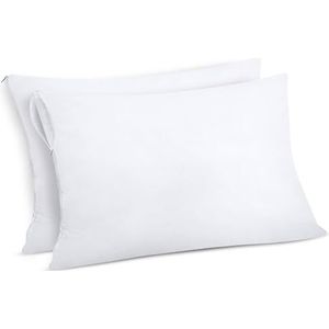 Utopia Bedding Waterdichte Kussenbeschermers 40x60 cm (Set van 2) met Rits, Kussenslopen, Certificato Oeko-TEX Kussenhoes