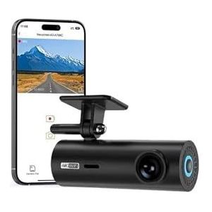 Dashcam 4K Dash Cam Voor Auto's Wifi Auto DVR Dash Camera Videorecorder Nacht 24 Uur Parkeren Autocamera(LF10 None)