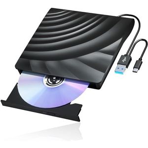 Externe optische drive USB 3.0 draagbare 3D-combo-lezer CD DVD-spelerbrander for laptop PC-computer notebook
