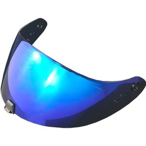 Motorhelm vizier lens, Helmvizier, R420 Helmschild Vervangend helmvizier for R420 Helmlens Zonnebescherming Windscherm (Zwart - Alleen for gebruik overdag)(Revo Deep Blue-day Use Only)