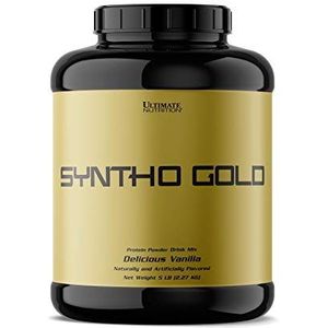 Ultimate Nutrition Syntho Gold Time Release Casein Protein Powder with Milk Egg and Whey Protein Isolate - Up To 6 Hours of Sustained Protein, 65 Servings, Vanilla