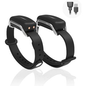 Bond Touch Long Distance Touch Bracelets for Couples - Stay Connected Anytime, Anywhere - Unique Relationship Gifts with Real Time Messaging and Customizable Colors - Pair of Bond Bracelets (Silver)